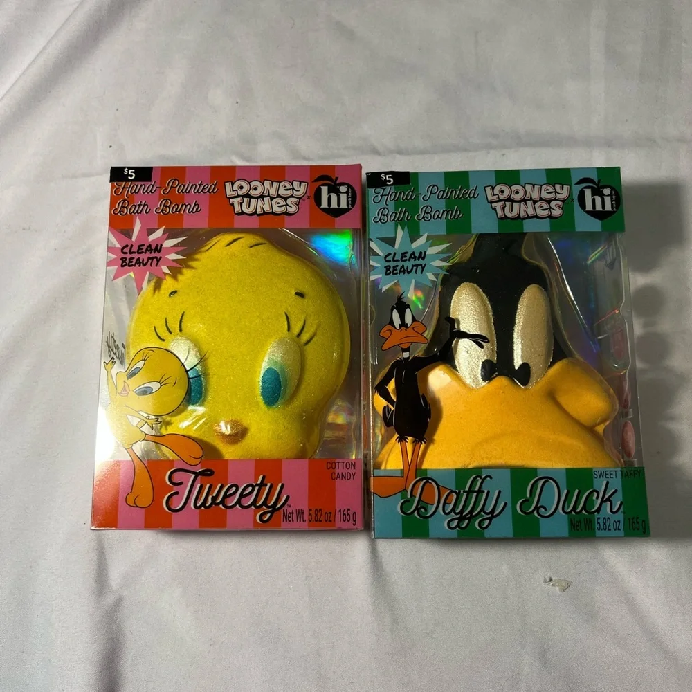 Bath Bombs Looney Tunes Tweety Daffy Duck Set Of Two‎ New In Package